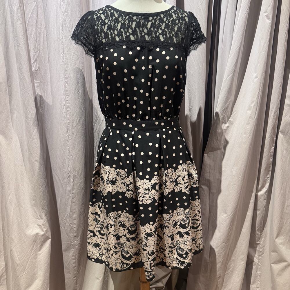 Lace And Polka Dot Dress Size 12 unworn!